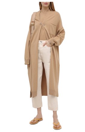 Женские кожаные шлепанцы JIL SANDER коричневого цвета по цене 36700 руб., арт. JP36001A-13004 | Фото 2 Женские кожаные шлепанцы JIL SANDER коричневого цвета, арт. JP36001A-13004 | Фото 2
