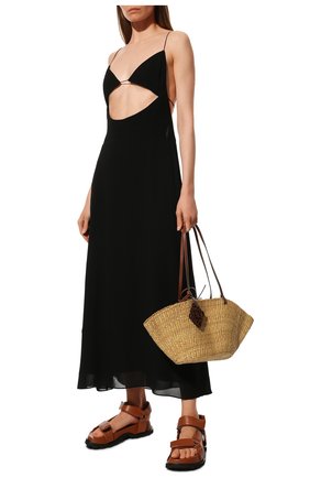 Женские кожаные сандалии JIL SANDER коричневого цвета по цене 89950 руб., арт. JS36045A-13016 | Фото 2 Женские кожаные сандалии JIL SANDER коричневого цвета, арт. JS36045A-13016 | Фото 2 (Подошва: Платформа; Материал внутренний: Натуральная кожа; Каблук высота: Низкий; Материал внешний: Кожа)