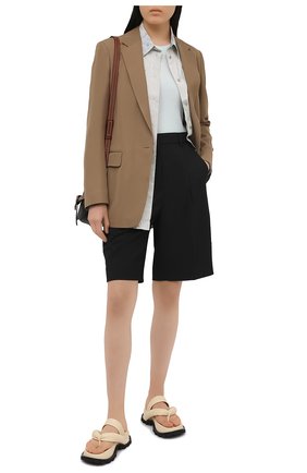 Женские кожаные сандалии JIL SANDER белого цвета по цене 52800 руб., арт. JS36046A-13010 | Фото 2 Женские кожаные сандалии JIL SANDER белого цвета, арт. JS36046A-13010 | Фото 2 (Материал внутренний: Натуральная кожа; Подошва: Платформа; Каблук высота: Низкий)