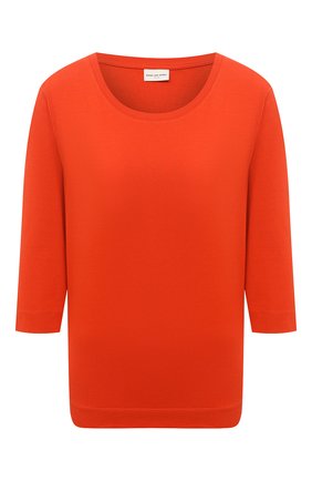 Женский хлопковый пуловер DRIES VAN NOTEN оранжевого цвета по цене 14400 руб., арт. 211-31106-2600 | Фото 1 Женский хлопковый пуловер DRIES VAN NOTEN оранжевого цвета, арт. 211-31106-2600 | Фото 1