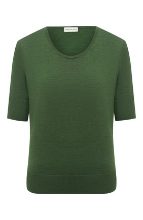 Женский шерстяной пуловер DRIES VAN NOTEN зеленого цвета по цене 34550 руб., арт. 211-11260-2701 | Фото 1 Женский шерстяной пуловер DRIES VAN NOTEN зеленого цвета, арт. 211-11260-2701 | Фото 1