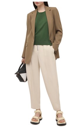 Женский шерстяной пуловер DRIES VAN NOTEN зеленого цвета по цене 34550 руб., арт. 211-11260-2701 | Фото 2 Женский шерстяной пуловер DRIES VAN NOTEN зеленого цвета, арт. 211-11260-2701 | Фото 2