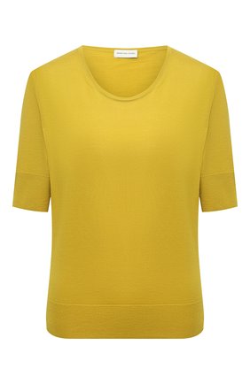 Женский шерстяной пуловер DRIES VAN NOTEN желтого цвета по цене 34550 руб., арт. 211-11260-2701 | Фото 1 Женский шерстяной пуловер DRIES VAN NOTEN желтого цвета, арт. 211-11260-2701 | Фото 1