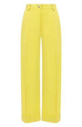 Женские брюки из хлопка и вискозы DRIES VAN NOTEN желтого цвета по цене 48400 руб., арт. 211-10903-2109 | Фото 1 Женские брюки из хлопка и вискозы DRIES VAN NOTEN желтого цвета, арт. 211-10903-2109 | Фото 1