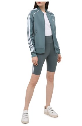 Женские шорты ADIDAS ORIGINALS зеленого цвета по цене 2660 руб., арт. GN2923 | Фото 2 Женские шорты ADIDAS ORIGINALS зеленого цвета, арт. GN2923 | Фото 2