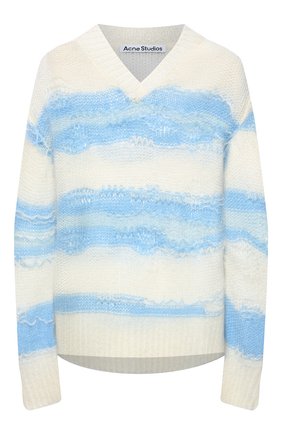 Женский свитер ACNE STUDIOS голубого цвета по цене 37750 руб., арт. A60242 | Фото 1 Женский свитер ACNE STUDIOS голубого цвета, арт. A60242 | Фото 1