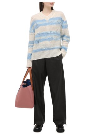 Женский свитер ACNE STUDIOS голубого цвета по цене 37750 руб., арт. A60242 | Фото 2 Женский свитер ACNE STUDIOS голубого цвета, арт. A60242 | Фото 2