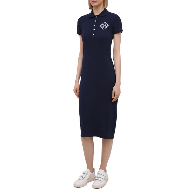 фото Хлопковое платье polo ralph lauren