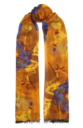 Женский шарф DRIES VAN NOTEN желтого цвета по цене 39950 руб., арт. 211-11310-004 | Фото 1 Женский шарф DRIES VAN NOTEN желтого цвета, арт. 211-11310-004 | Фото 1 (Материал: Шелк, Текстиль)