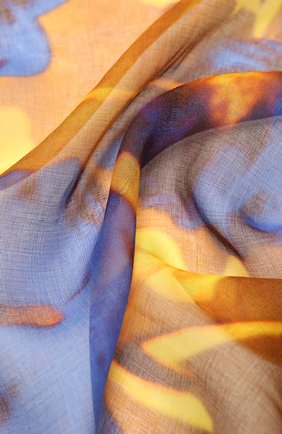 Женский шарф DRIES VAN NOTEN желтого цвета по цене 39950 руб., арт. 211-11310-004 | Фото 2 Женский шарф DRIES VAN NOTEN желтого цвета, арт. 211-11310-004 | Фото 2 (Материал: Шелк, Текстиль)