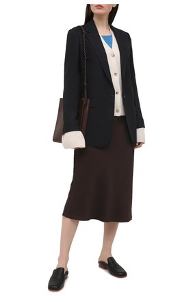 Женский шерстяной пуловер DRIES VAN NOTEN голубого цвета по цене 31300 руб., арт. 211-11260-2701 | Фото 2 Женский шерстяной пуловер DRIES VAN NOTEN голубого цвета, арт. 211-11260-2701 | Фото 2 (Материал внешний: Шерсть; Рукава: Короткие; Длина (для топов): Стандартные; Женское Кросс-КТ: Пуловер-одежда; Стили: Кэжуэл)