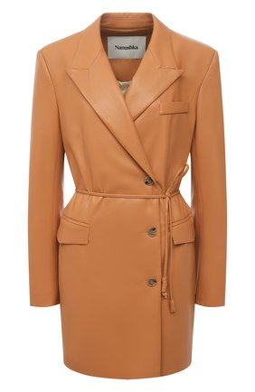 Женский жакет из экокожи NANUSHKA оранжевого цвета по цене 83250 руб., арт. REMI_NUDE_VEGAN LEATHER | Фото 1 Женский жакет из экокожи NANUSHKA оранжевого цвета, арт. REMI_NUDE_VEGAN LEATHER | Фото 1