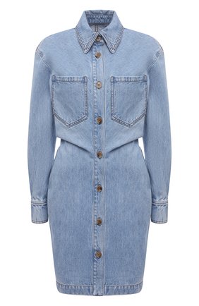 Женское джинсовое платье NANUSHKA голубого цвета по цене 37450 руб., арт. DAISY_LIGHT WASH_RIGID DENIM | Фото 1 Женское джинсовое платье NANUSHKA голубого цвета, арт. DAISY_LIGHT WASH_RIGID DENIM | Фото 1 (Материал внешний: Хлопок; Случай: Повседневный; Кросс-КТ: Деним; Длина Ж (юбки, платья, шорты): Мини; Рукава: Длинные; Стили: Кэжуэл; Женское Кросс-КТ: Платье-одежда, платье-рубашка)