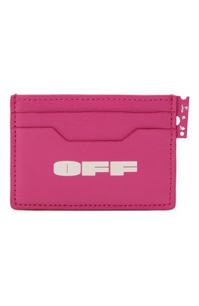 Женский кожаный футляр для кредитных карт OFF-WHITE фуксия цвета по цене 18150 руб., арт. 0WNC014R21LEA001 | Фото 1 Женский кожаный футляр для кредитных карт OFF-WHITE фуксия цвета, арт. 0WNC014R21LEA001 | Фото 1