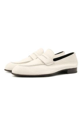 Мужские кожаные пенни-лоферы BRIONI белого цвета по цене 88150 руб., арт. QEI30L/P7731 | Фото 1 Мужские кожаные пенни-лоферы BRIONI белого цвета, арт. QEI30L/P7731 | Фото 1