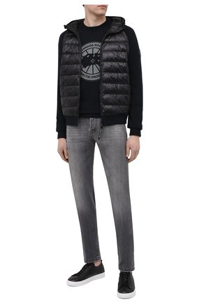 Мужской шерстяной джемпер CANADA GOOSE черного цвета по цене 76550 руб., арт. 8807MC | Фото 2 Мужской шерстяной джемпер CANADA GOOSE черного цвета, арт. 8807MC | Фото 2 (Длина (для топов): Стандартные; Рукава: Длинные; Материал внешний: Шерсть; Мужское Кросс-КТ: Джемперы; Стили: Кэжуэл; Вырез: Круглый; Принт: С принтом)