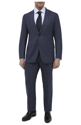 Мужской шерстяной костюм ZEGNA COUTURE синего цвета по цене 369000 руб., арт. 922N03/21L2N5 | Фото 1 Мужской шерстяной костюм ZEGNA COUTURE синего цвета, арт. 922N03/21L2N5 | Фото 1 (Материал подклада: Купро; Рукава: Длинные; Материал внешний: Шерсть; Стили: Классический; Костюмы М: Однобортный)