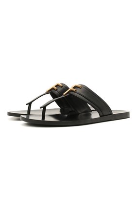 Мужские кожаные шлепанцы TOM FORD черного цвета по цене 76550 руб., арт. J1307T-LCL076 | Фото 1 Мужские кожаные шлепанцы TOM FORD черного цвета, арт. J1307T-LCL076 | Фото 1 (Материал внутренний: Натуральная кожа)