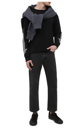 Мужские кожаные кеды HERON PRESTON черного цвета по цене 25900 руб., арт. HMIA017R21LEA0011001 | Фото 2 Мужские кожаные кеды HERON PRESTON черного цвета, арт. HMIA017R21LEA0011001 | Фото 2