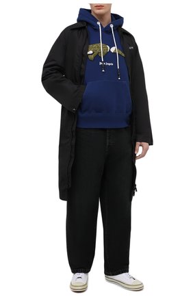 Мужские текстильные кеды PALM ANGELS белого цвета по цене 26400 руб., арт. PMIA048R21LEA0020110 | Фото 2 Мужские текстильные кеды PALM ANGELS белого цвета, арт. PMIA048R21LEA0020110 | Фото 2