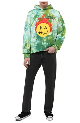 Мужской хлопковое худи PALM ANGELS зеленого цвета по цене 93450 руб., арт. PMBB098R21FLE0035718 | Фото 2 Мужской хлопковое худи PALM ANGELS зеленого цвета, арт. PMBB098R21FLE0035718 | Фото 2