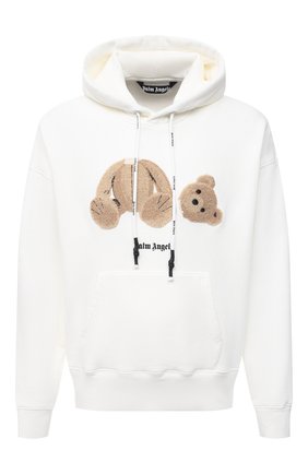 Мужской хлопковое худи PALM ANGELS белого цвета по цене 59050 руб., арт. PMBB058R21FLE0010160 | Фото 1 Мужской хлопковое худи PALM ANGELS белого цвета, арт. PMBB058R21FLE0010160 | Фото 1