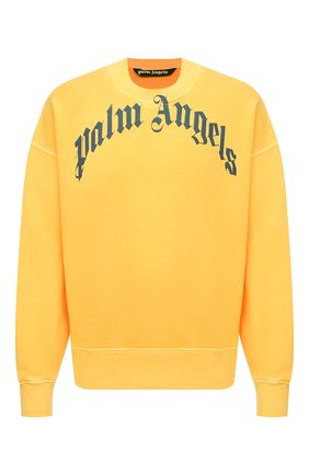 Мужской хлопковый свитшот PALM ANGELS желтого цвета по цене 48950 руб., арт. PMBA026R21FLE0061846 | Фото 1 Мужской хлопковый свитшот PALM ANGELS желтого цвета, арт. PMBA026R21FLE0061846 | Фото 1