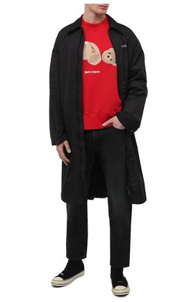 Мужской хлопковый свитшот PALM ANGELS красного цвета по цене 59450 руб., арт. PMBA026R21FLE0012560 | Фото 2 Мужской хлопковый свитшот PALM ANGELS красного цвета, арт. PMBA026R21FLE0012560 | Фото 2