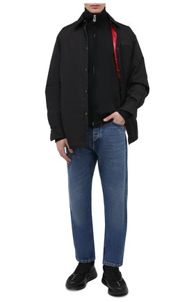 Мужские комбинированные кроссовки ALEXANDER MCQUEEN черного цвета по цене 49950 руб., арт. 604281/WHZT7 | Фото 2 Мужские комбинированные кроссовки ALEXANDER MCQUEEN черного цвета, арт. 604281/WHZT7 | Фото 2 (Подошва: Массивная; Материал внутренний: Текстиль, Натуральная кожа; Стили: Гранж)