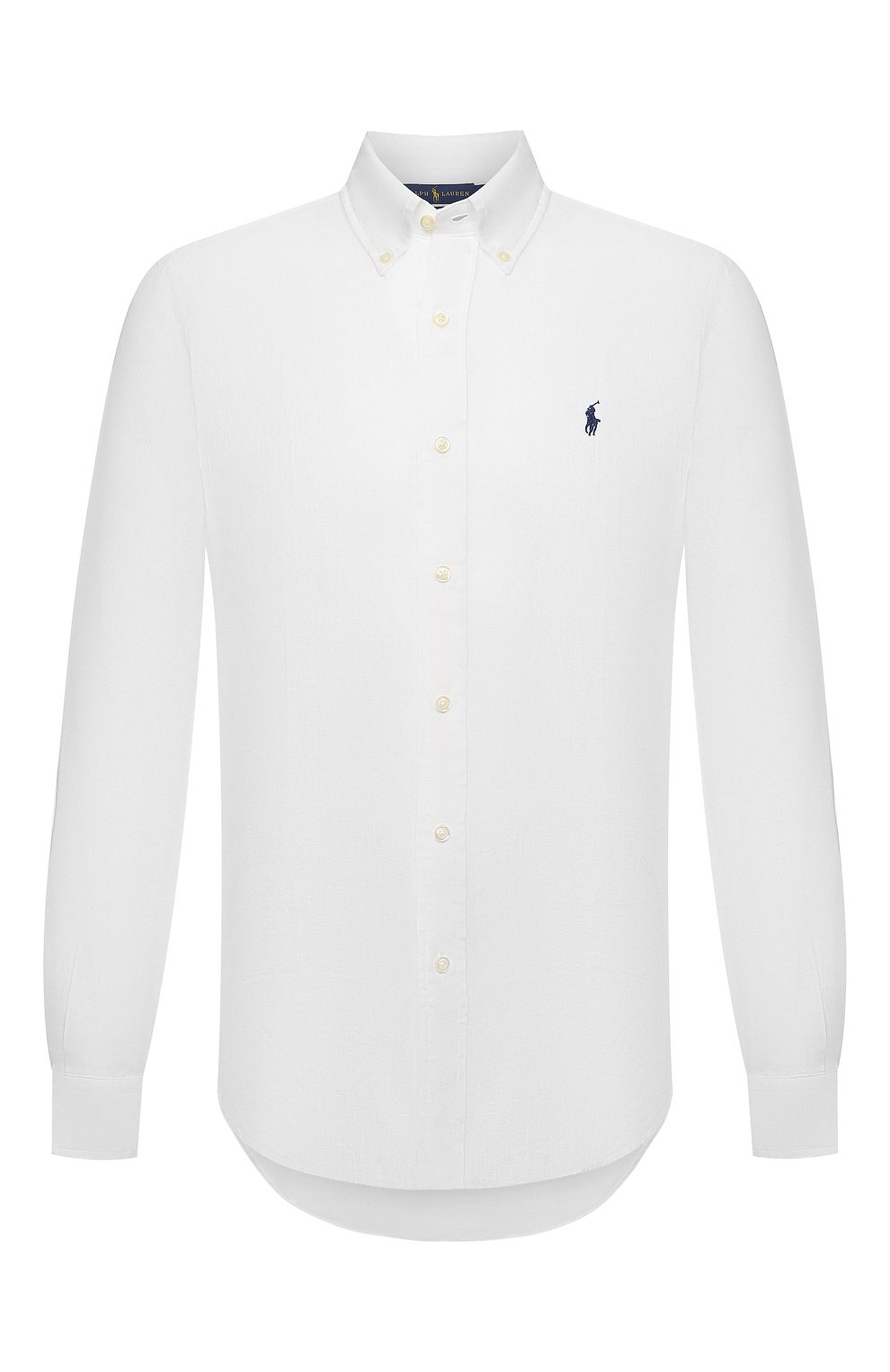 Мужская белая льняная рубашка POLO RALPH LAUREN купить в интернет-магазине  ЦУМ, арт. 710829449