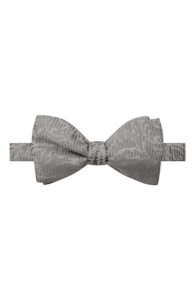 Мужской шелковый галстук-бабочка ETON серого цвета, арт. A000 32945 | Фото 1 (Материал: Текстиль, Шелк)