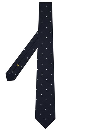 Мужской галстук из шелка и хлопка ETON темно-синего цвета, арт. A000 33001 | Фото 2 (Материал: Хлопок, Текстиль, Шелк; Принт: С принтом)