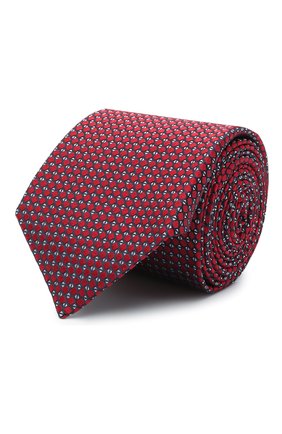 Мужской шелковый галстук CANALI красного цвета по цене 13900 руб., арт. 24/HJ03074 | Фото 1 Мужской шелковый галстук CANALI красного цвета, арт. 24/HJ03074 | Фото 1