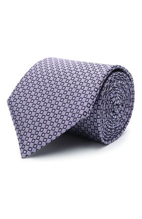 Мужской шелковый галстук CANALI сиреневого цвета по цене 12700 руб., арт. 70/HJ03077 | Фото 1 Мужской шелковый галстук CANALI сиреневого цвета, арт. 70/HJ03077 | Фото 1