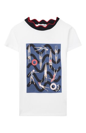 Детская хлопковая футболка SONIA RYKIEL ENFANT белого цвета по цене 7300 руб., арт. 21S1TS09 | Фото 1 Детская хлопковая футболка SONIA RYKIEL ENFANT белого цвета, арт. 21S1TS09 | Фото 1