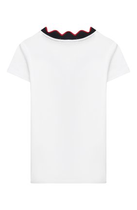 Детская хлопковая футболка SONIA RYKIEL ENFANT белого цвета по цене 7300 руб., арт. 21S1TS09 | Фото 2 Детская хлопковая футболка SONIA RYKIEL ENFANT белого цвета, арт. 21S1TS09 | Фото 2