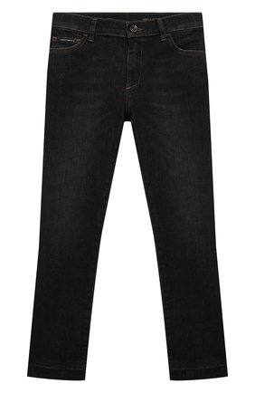 Детские джинсы DOLCE & GABBANA серого цвета по цене 21150 руб., арт. L41F95/LD957/8-14 | Фото 1 Детские джинсы DOLCE & GABBANA серого цвета, арт. L41F95/LD957/8-14 | Фото 1