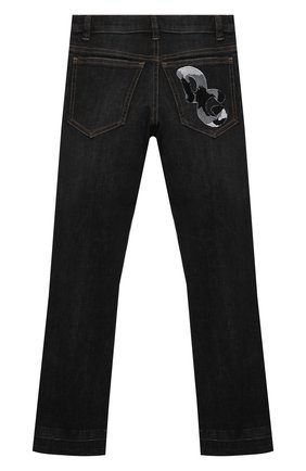 Детские джинсы DOLCE & GABBANA серого цвета по цене 21150 руб., арт. L41F95/LD957/8-14 | Фото 2 Детские джинсы DOLCE & GABBANA серого цвета, арт. L41F95/LD957/8-14 | Фото 2