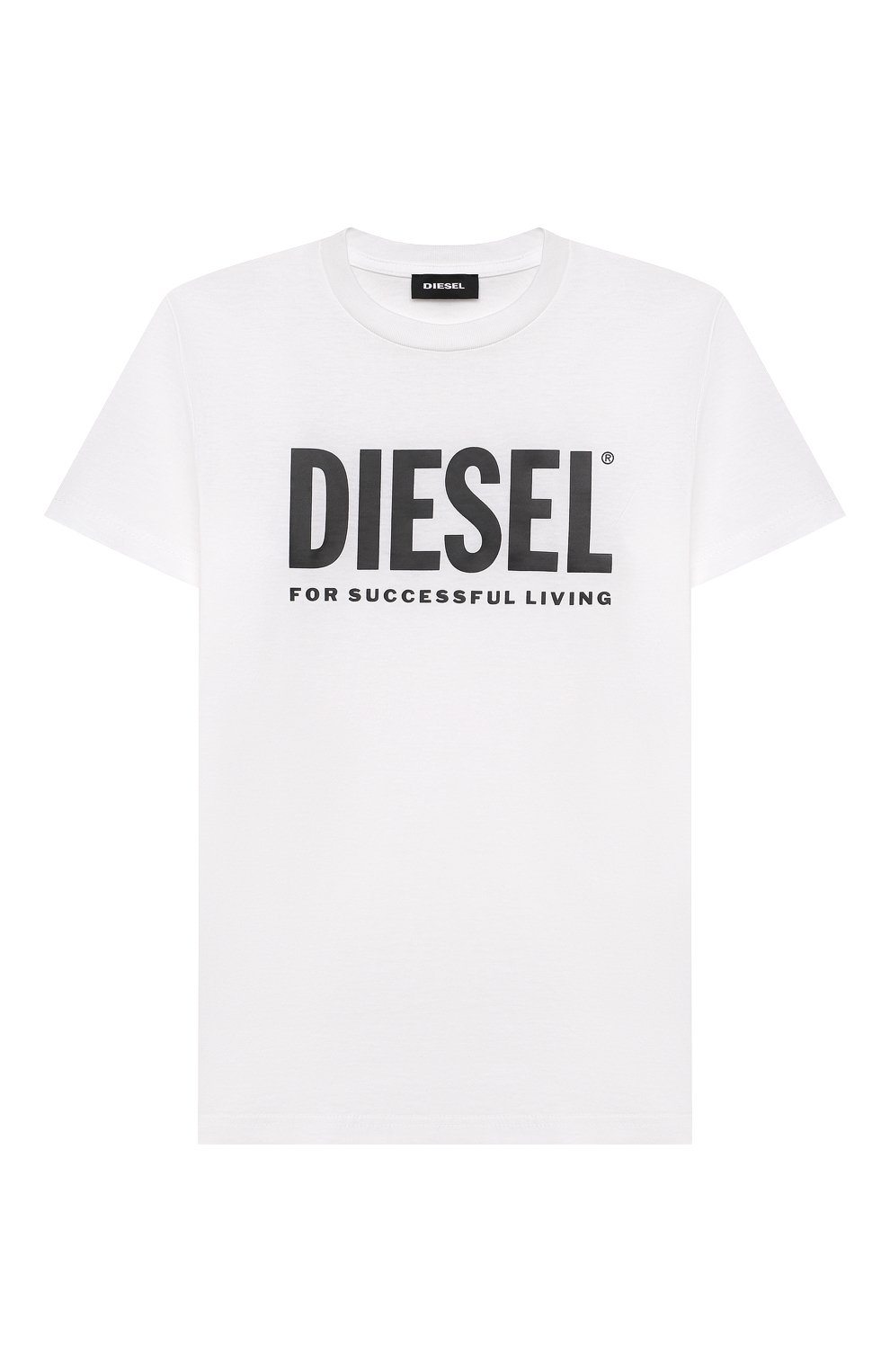 Мужского хлопковая футболка DIESEL белого цвета, арт. 00J4P6-00YI9 | Фото 1 (Региональные ограничения белый список (Axapta Mercury): RU; Ростовка одежда: 10 - 11 лет | 140 - 146см, 12 лет | 152 см, 13 - 15 лет | 158 см, 16 лет | 164 см, 8 лет | 128 см)