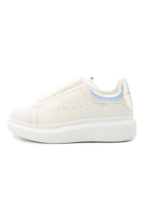 Детские кожаные кеды ALEXANDER MCQUEEN белого цвета по цене 23450 руб., арт. 650863/WHX1R | Фото 2 Детские кожаные кеды ALEXANDER MCQUEEN белого цвета, арт. 650863/WHX1R | Фото 2 (Материал внутренний: Натуральная кожа; Материал внешний: Кожа)