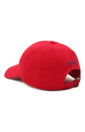 Детская хлопковая бейсболка POLO RALPH LAUREN красного цвета по цене 2730 руб., арт. 321552489 | Фото 2 Детская хлопковая бейсболка POLO RALPH LAUREN красного цвета, арт. 321552489 | Фото 2