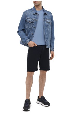 Мужские джинсовые шорты PREMIUM MOOD DENIM SUPERIOR темно-синего цвета по цене 13950 руб., арт. S21 03527S620/BARRET/S | Фото 2 Мужские джинсовые шорты PREMIUM MOOD DENIM SUPERIOR темно-синего цвета, арт. S21 03527S620/BARRET/S | Фото 2