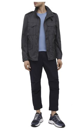 Мужские хлопковые брюки-карго PREMIUM MOOD DENIM SUPERIOR темно-синего цвета по цене 17600 руб., арт. S21 04177524/MIK | Фото 2 Мужские хлопковые брюки-карго PREMIUM MOOD DENIM SUPERIOR темно-синего цвета, арт. S21 04177524/MIK | Фото 2
