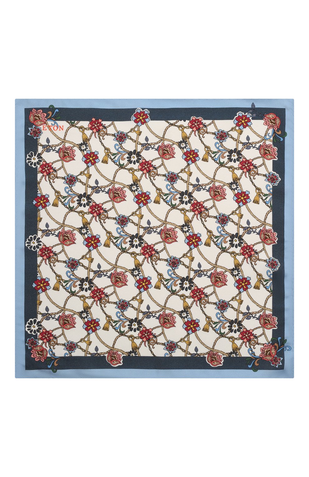 Мужской шелковый платок ETON разноцветного цвета, арт. A000 33021 | Фото 3 (Материал: Текстиль, Шелк)