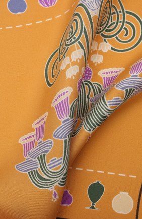 Мужской шелковый платок ETON оранжевого цвета, арт. A000 32950 | Фото 2 (Материал: Шелк, Текстиль)