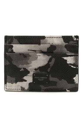 Мужской кожаный футляр для кредитных карт DOLCE & GABBANA серого цвета по цене 14800 руб., арт. BP0330/AZ657 | Фото 1 Мужской кожаный футляр для кредитных карт DOLCE & GABBANA серого цвета, арт. BP0330/AZ657 | Фото 1