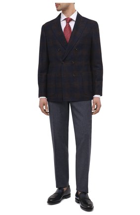 Мужские кожаные лоферы SANTONI синего цвета по цене 79350 руб., арт. MCC016463MC3HNGWU60 | Фото 2 Мужские кожаные лоферы SANTONI синего цвета, арт. MCC016463MC3HNGWU60 | Фото 2