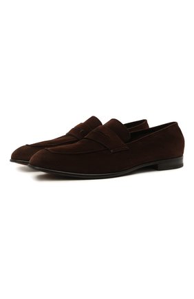 Мужские замшевые пенни-лоферы marcello ERMENEGILDO ZEGNA коричневого цвета по цене 79350 руб., арт. A4675X-LHCAC | Фото 1 Мужские замшевые пенни-лоферы marcello ERMENEGILDO ZEGNA коричневого цвета, арт. A4675X-LHCAC | Фото 1