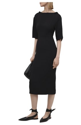 Женское платье VALENTINO черного цвета по цене 210500 руб., арт. VB3VAV9565C | Фото 2 Женское платье VALENTINO черного цвета, арт. VB3VAV9565C | Фото 2