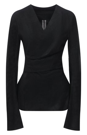 Женский замшевый жакет RICK OWENS черного цвета по цене 168500 руб., арт. RP21S3713/LBAB | Фото 1 Женский замшевый жакет RICK OWENS черного цвета, арт. RP21S3713/LBAB | Фото 1